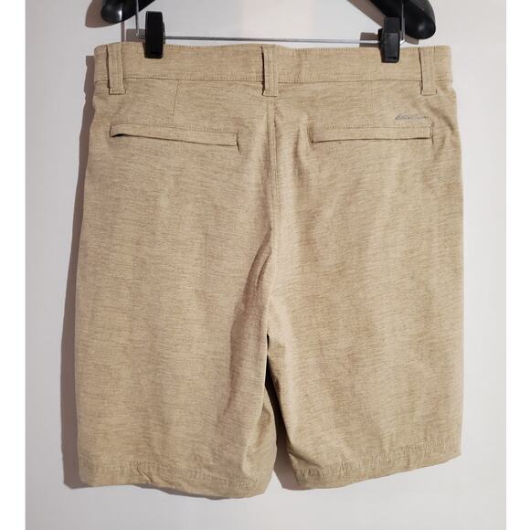 Eddie Bauer Travex Hiking Shorts Mens 33 Travel Guide Tan Hybrid UPF 50+ Trail - Picture 2 of 9